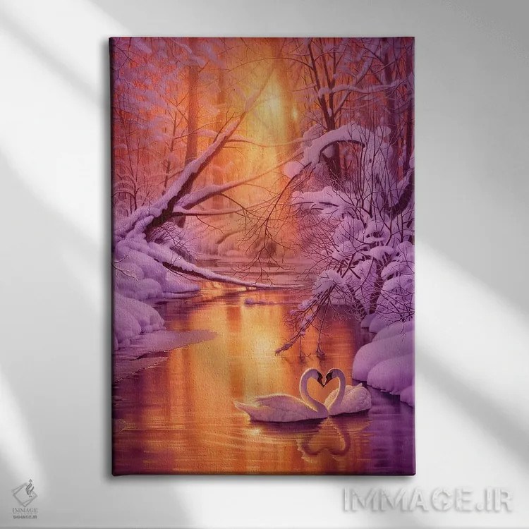 تابلو دکوراتیو یاد شیرین اثر کرک راینرت - نمای روبهرو روی دیوار