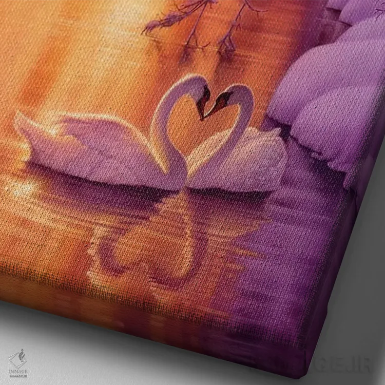 تابلو دکوراتیو یاد شیرین اثر کرک راینرت - نمای نزدیک بافت بوم