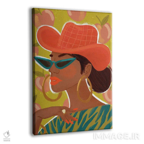 تابلو دکوراتیو دختر گل مروارید اثر کریستینا هولت کرانتز - نمای پرسپکتیو محصول