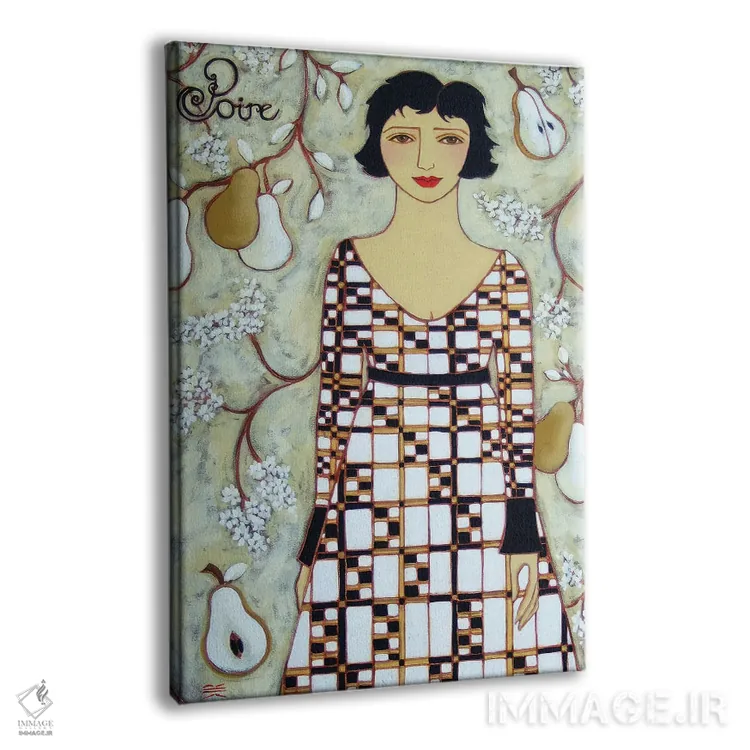 تابلو دکوراتیو گلابی اثر کارن ریگر - نمای پرسپکتیو محصول