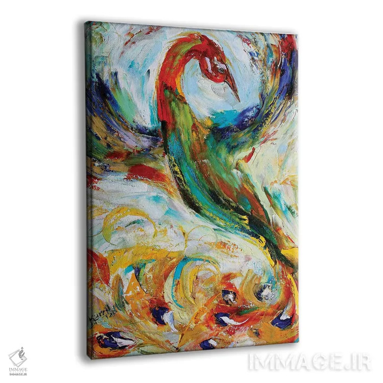 تابلو دکوراتیو ققنوس اثر کارن تارلتون - نمای پرسپکتیو محصول