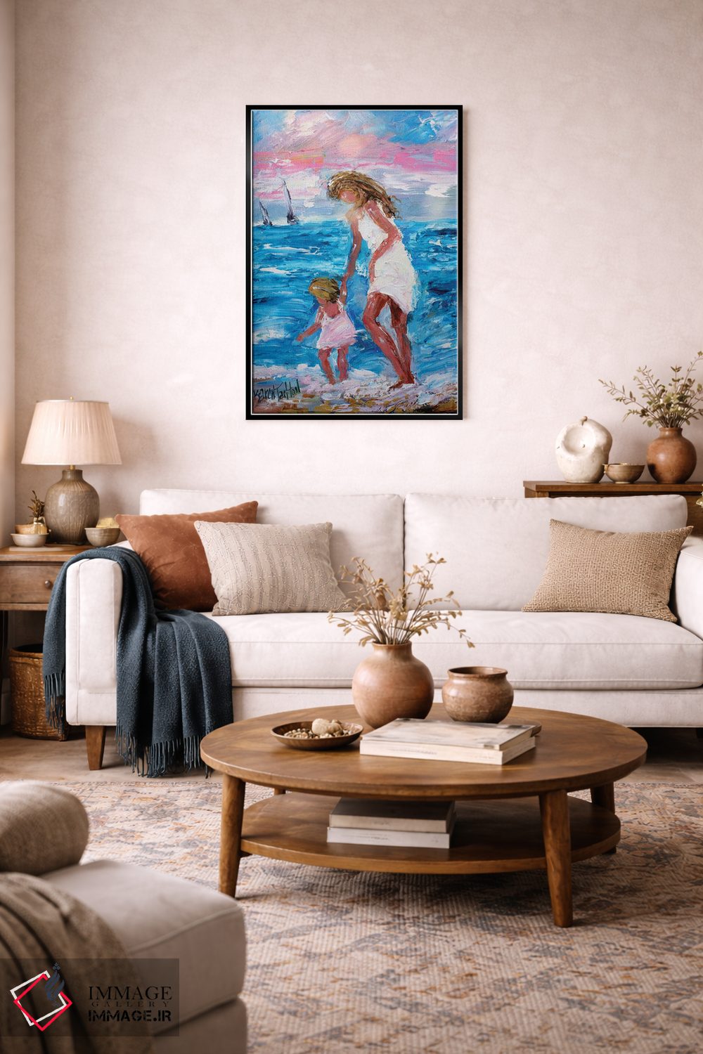 تابلو دکوراتیو عشق مادرانه اثر کارن تارلتون - D3B