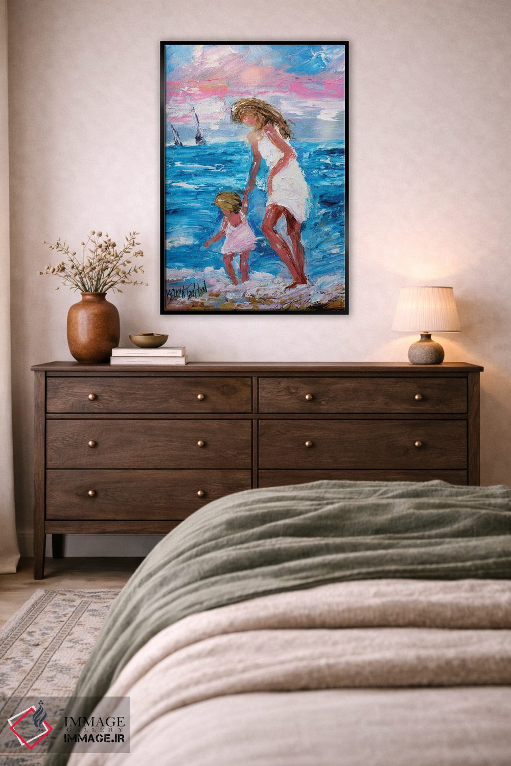 تابلو دکوراتیو عشق مادرانه اثر کارن تارلتون - D4B