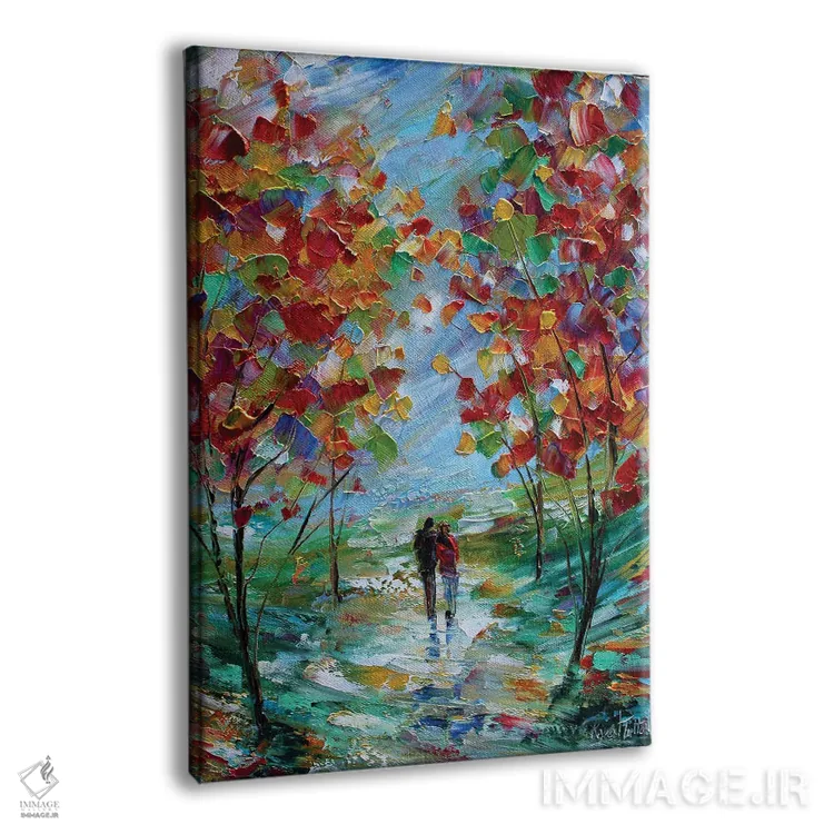 تابلو دکوراتیو عشق رنگارنگ اثر کارن تارلتون - نمای پرسپکتیو محصول