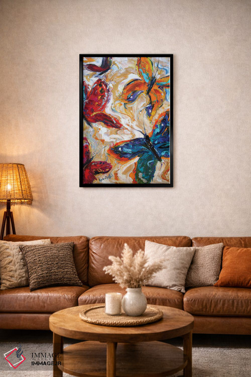 تابلو دکوراتیو پروانه ها اثر کارن تارلتون - D3B