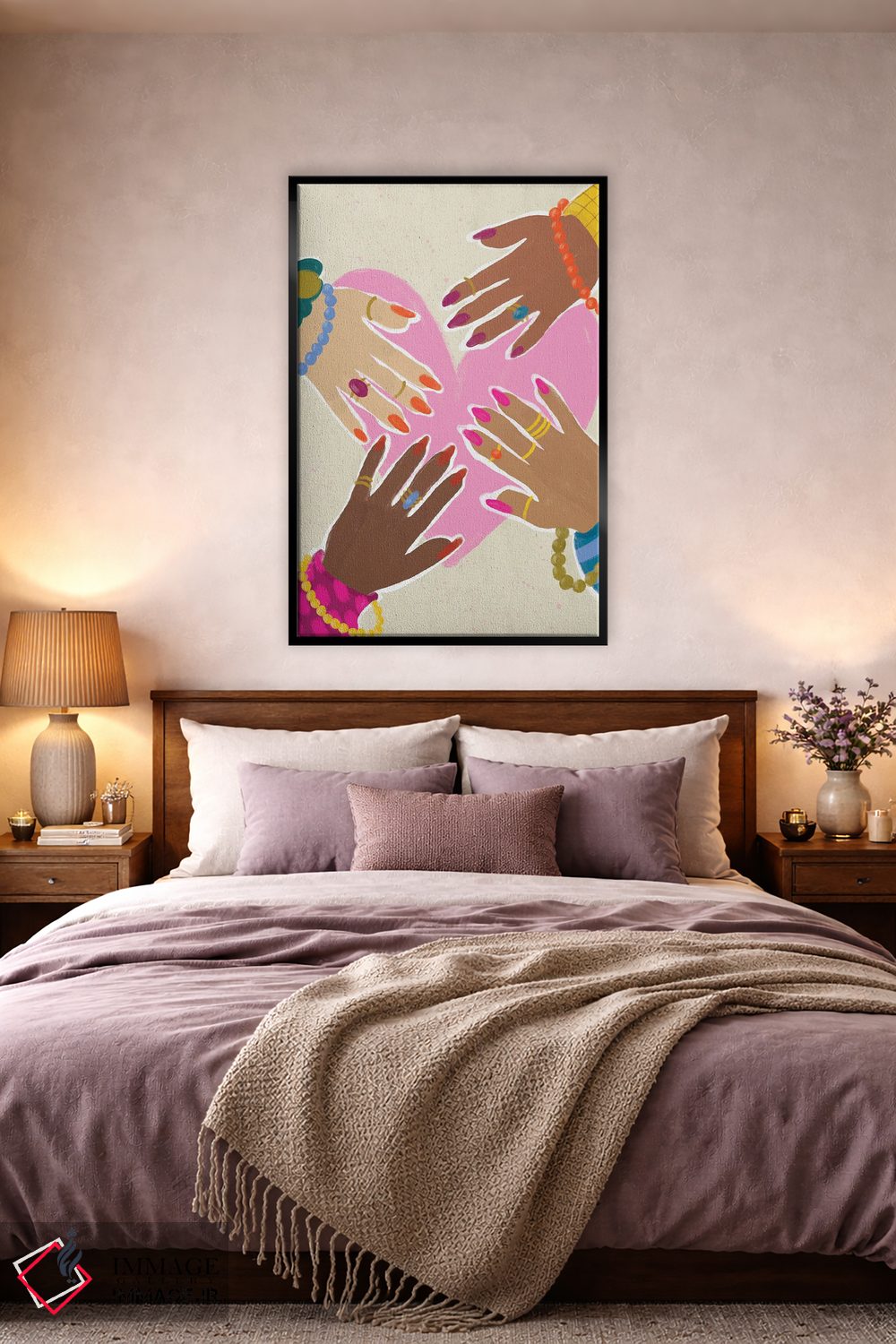 تابلو دکوراتیو شادی دوستی اثر کریستینا هولت کرانتز - D4B