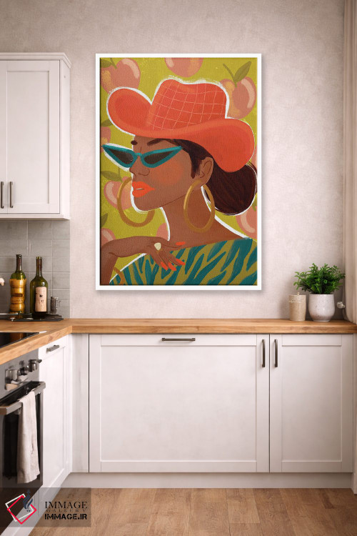 تابلو دکوراتیو دختر گل مروارید اثر کریستینا هولت کرانتز - D2W