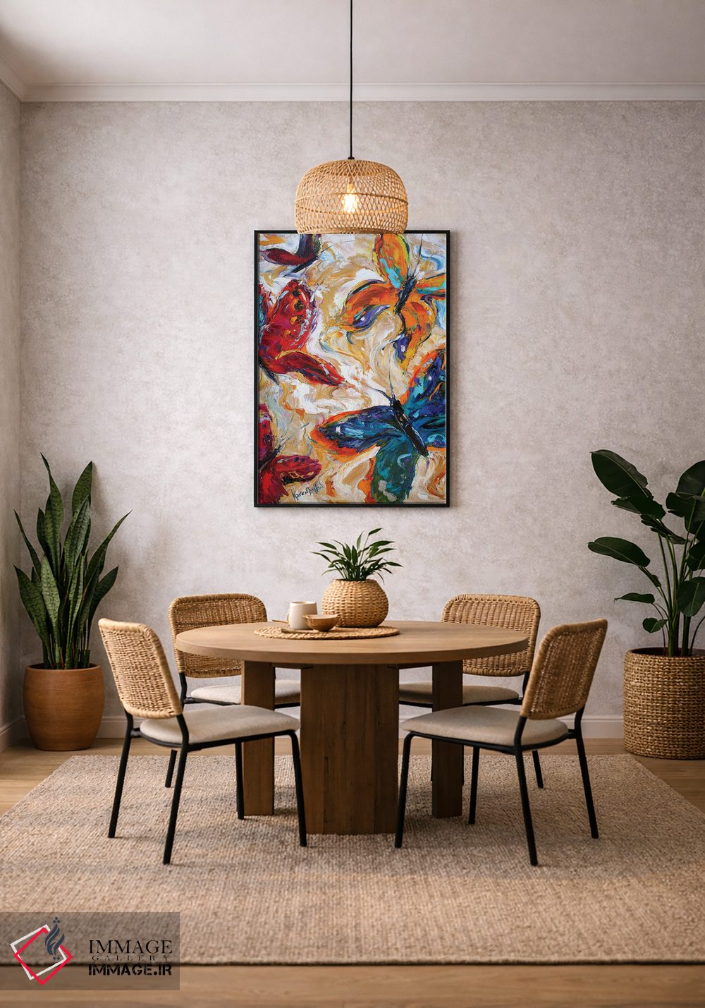 تابلو دکوراتیو پروانه ها اثر کارن تارلتون - D4B