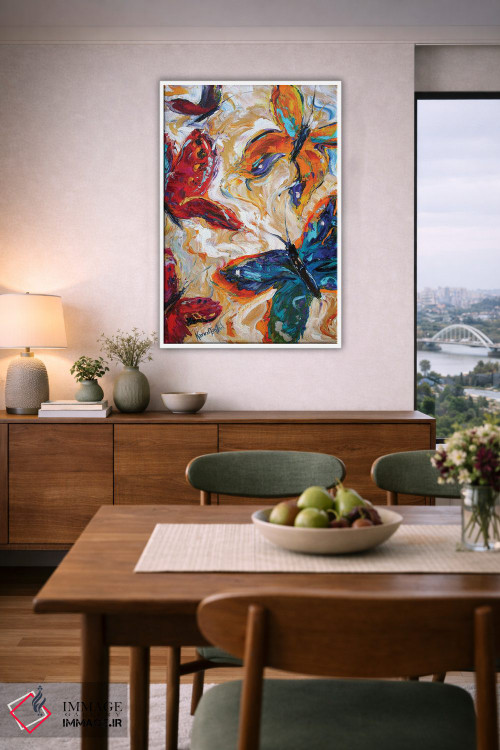 تابلو دکوراتیو پروانه ها اثر کارن تارلتون - D5W