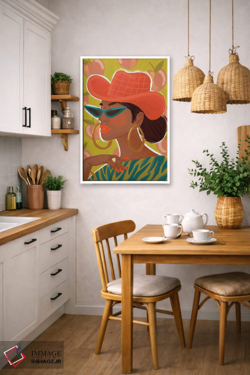 تابلو دکوراتیو دختر گل مروارید اثر کریستینا هولت کرانتز - D4W