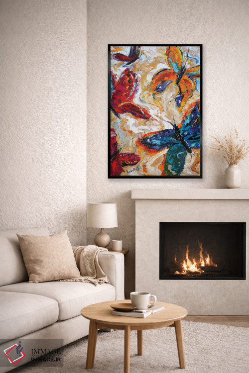 تابلو دکوراتیو پروانه ها اثر کارن تارلتون - D6B