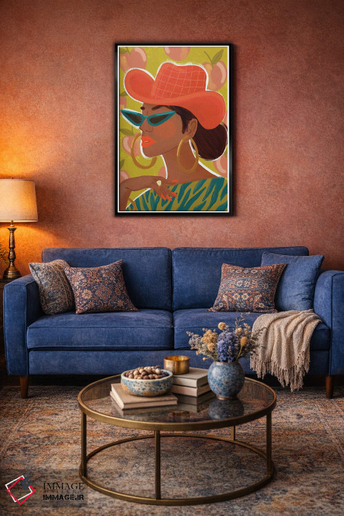 تابلو دکوراتیو دختر گل مروارید اثر کریستینا هولت کرانتز - D3B