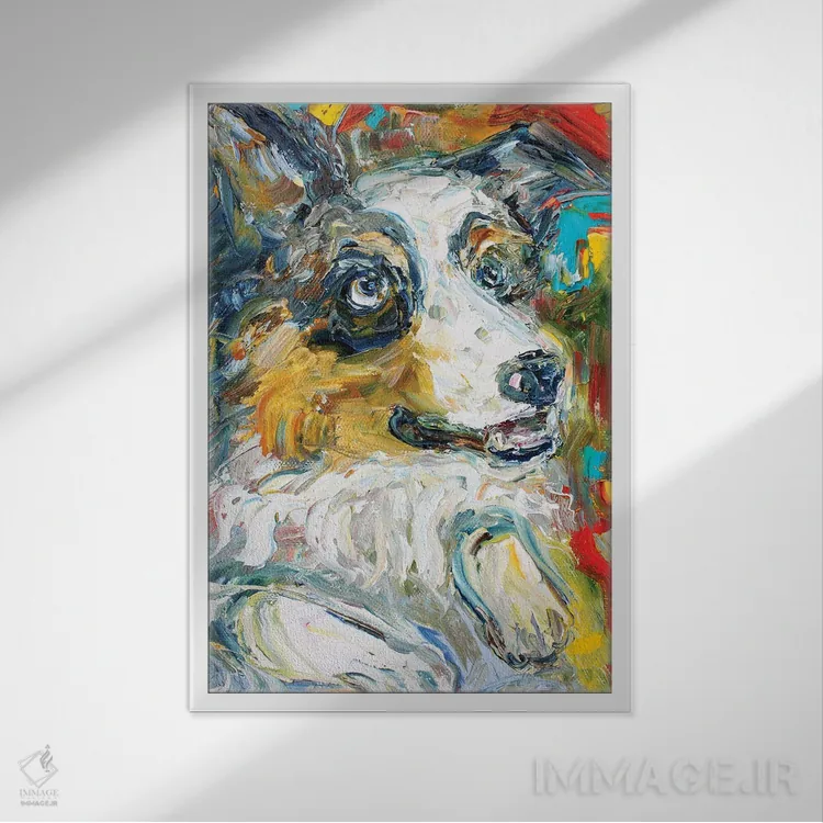 تابلو دکوراتیو بلا اثر کارن تارلتون - نمای قابدار سفید