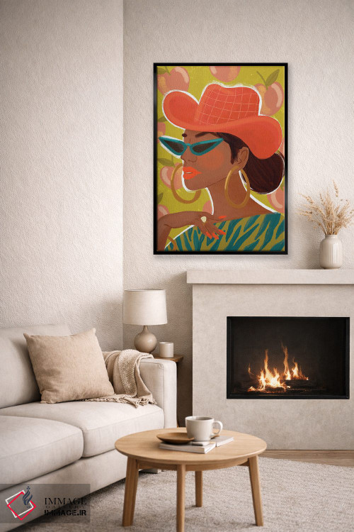 تابلو دکوراتیو دختر گل مروارید اثر کریستینا هولت کرانتز - D5B