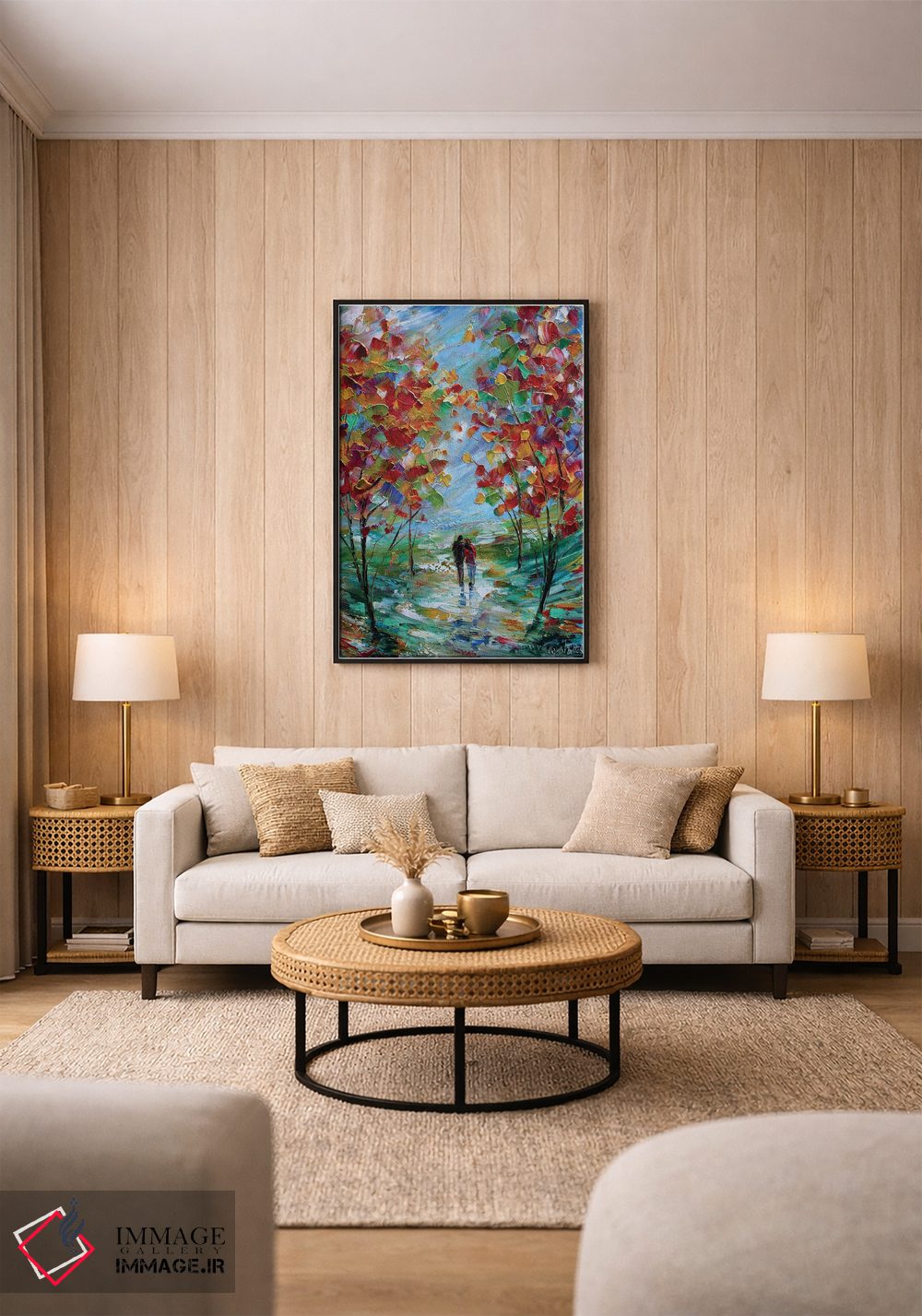 تابلو دکوراتیو عشق رنگارنگ اثر کارن تارلتون - D1B