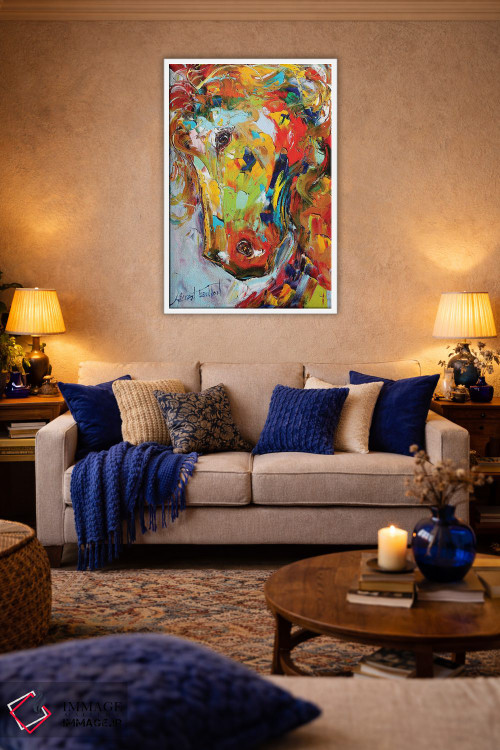 تابلو دکوراتیو پرتره اسب اثر کارن تارلتون - D2W