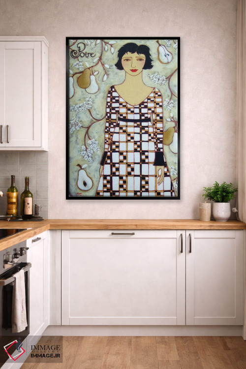 تابلو دکوراتیو گلابی اثر کارن ریگر - D2B