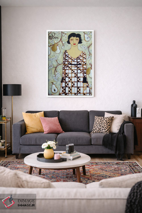 تابلو دکوراتیو گلابی اثر کارن ریگر - D3W