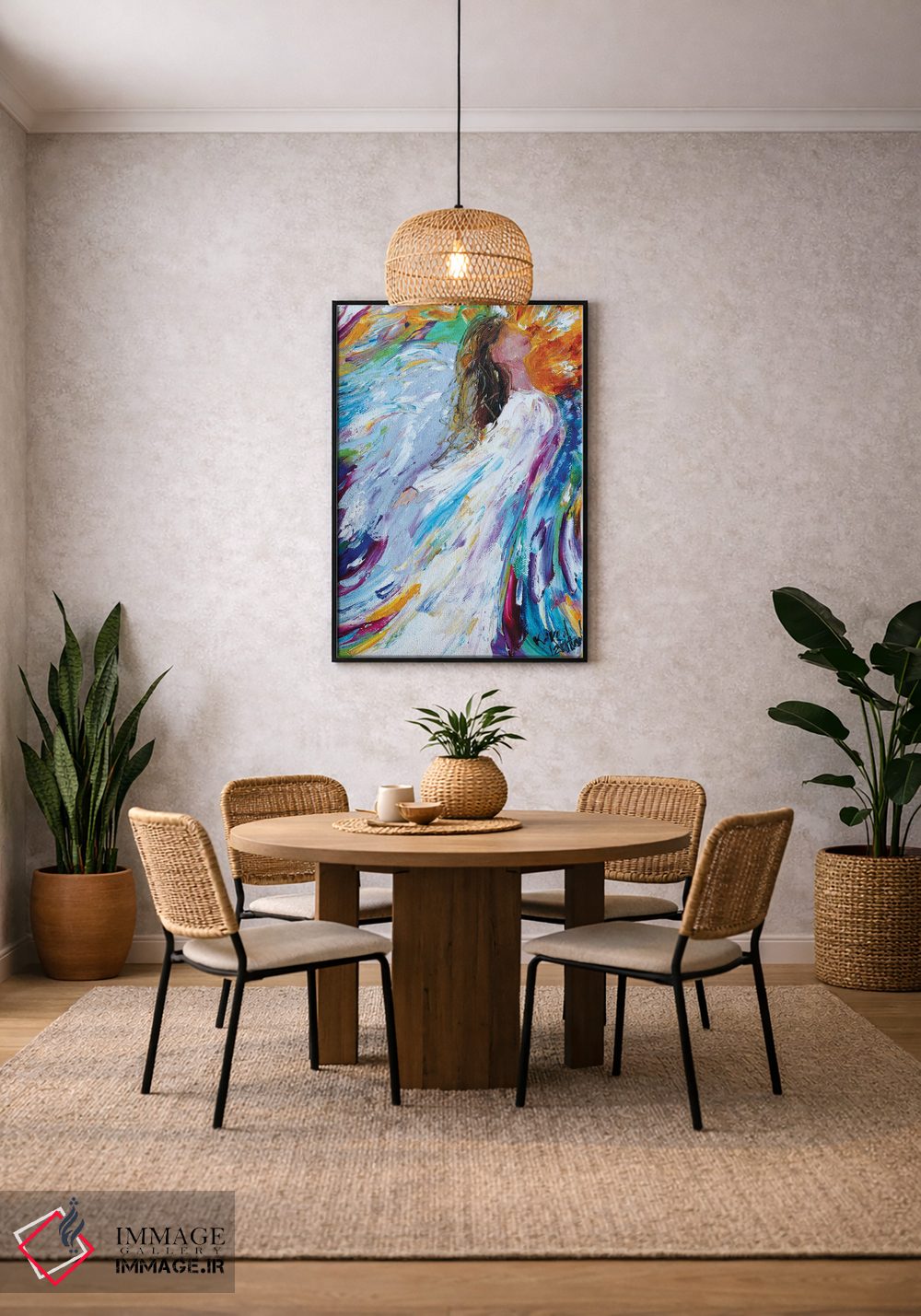 تابلو دکوراتیو فرشته ای که اوج می گیرد اثر کارن تارلتون - D4B