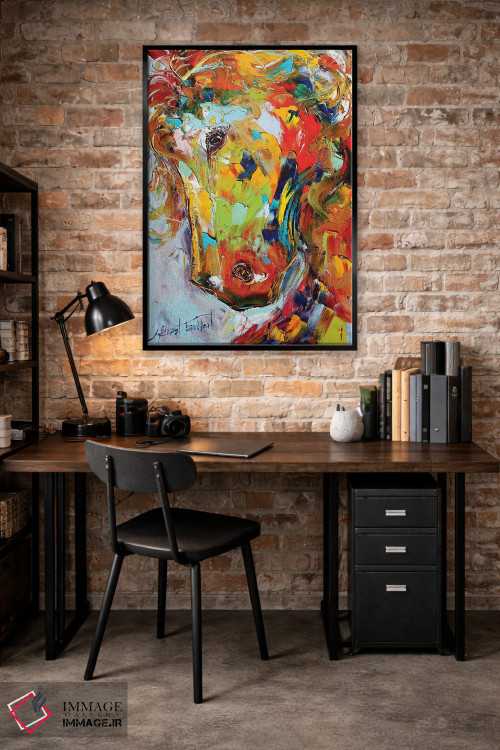 تابلو دکوراتیو پرتره اسب اثر کارن تارلتون - D5B
