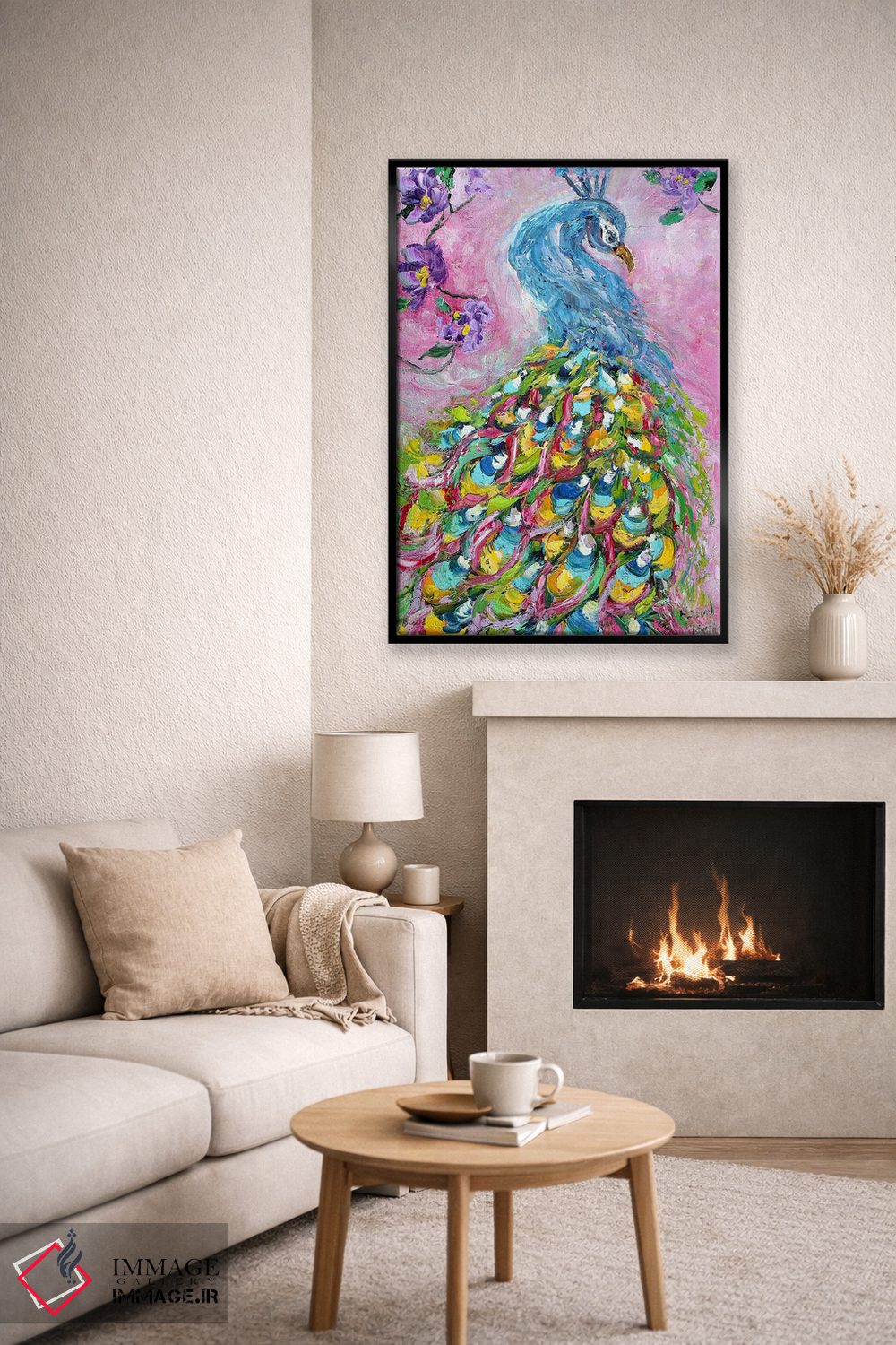 تابلو دکوراتیو رقص طاووس اثر کارن تارلتون - D6B