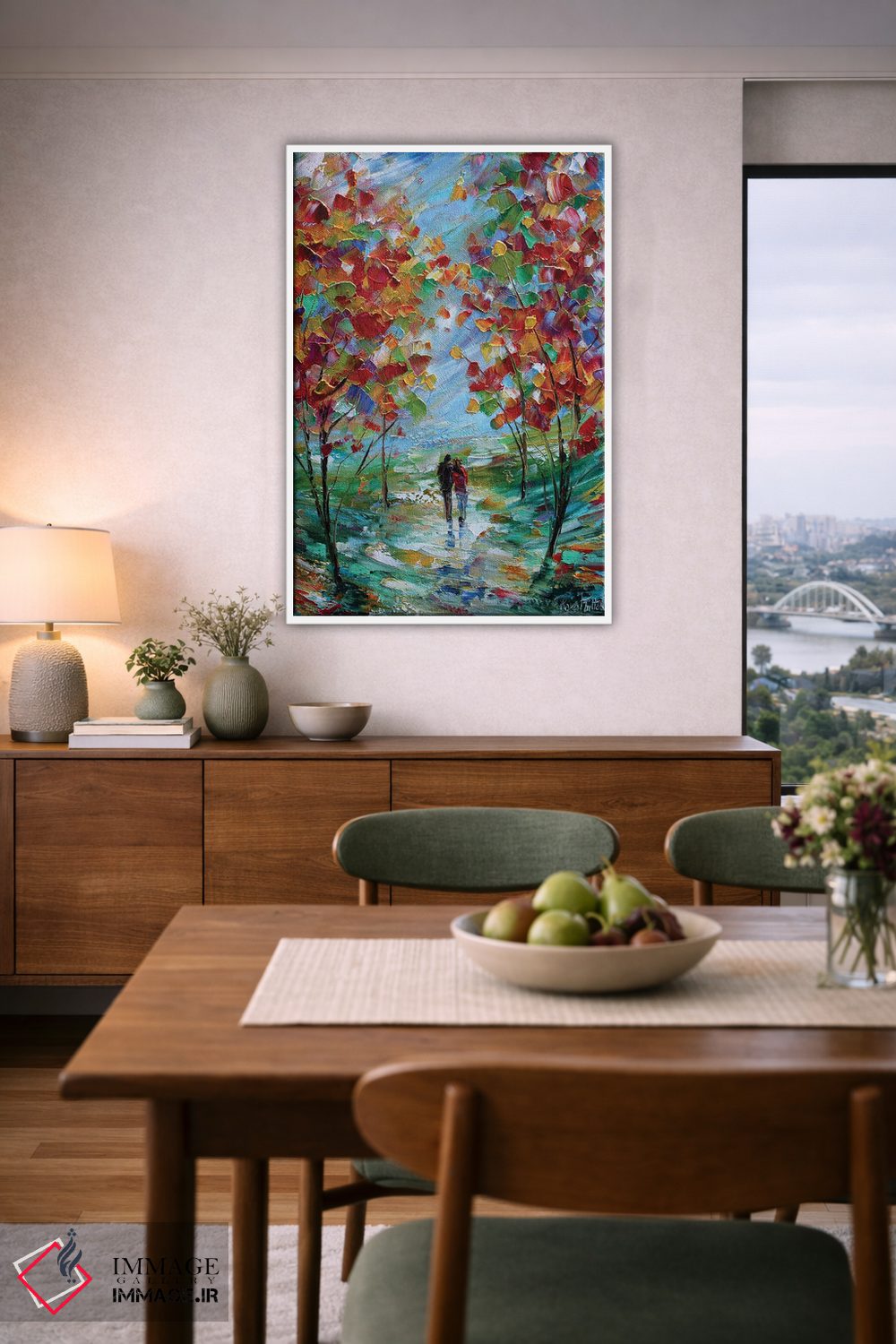 تابلو دکوراتیو عشق رنگارنگ اثر کارن تارلتون - D5W