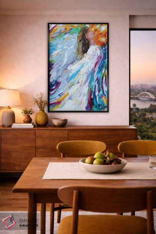 تابلو دکوراتیو فرشته ای که اوج می گیرد اثر کارن تارلتون - D6B