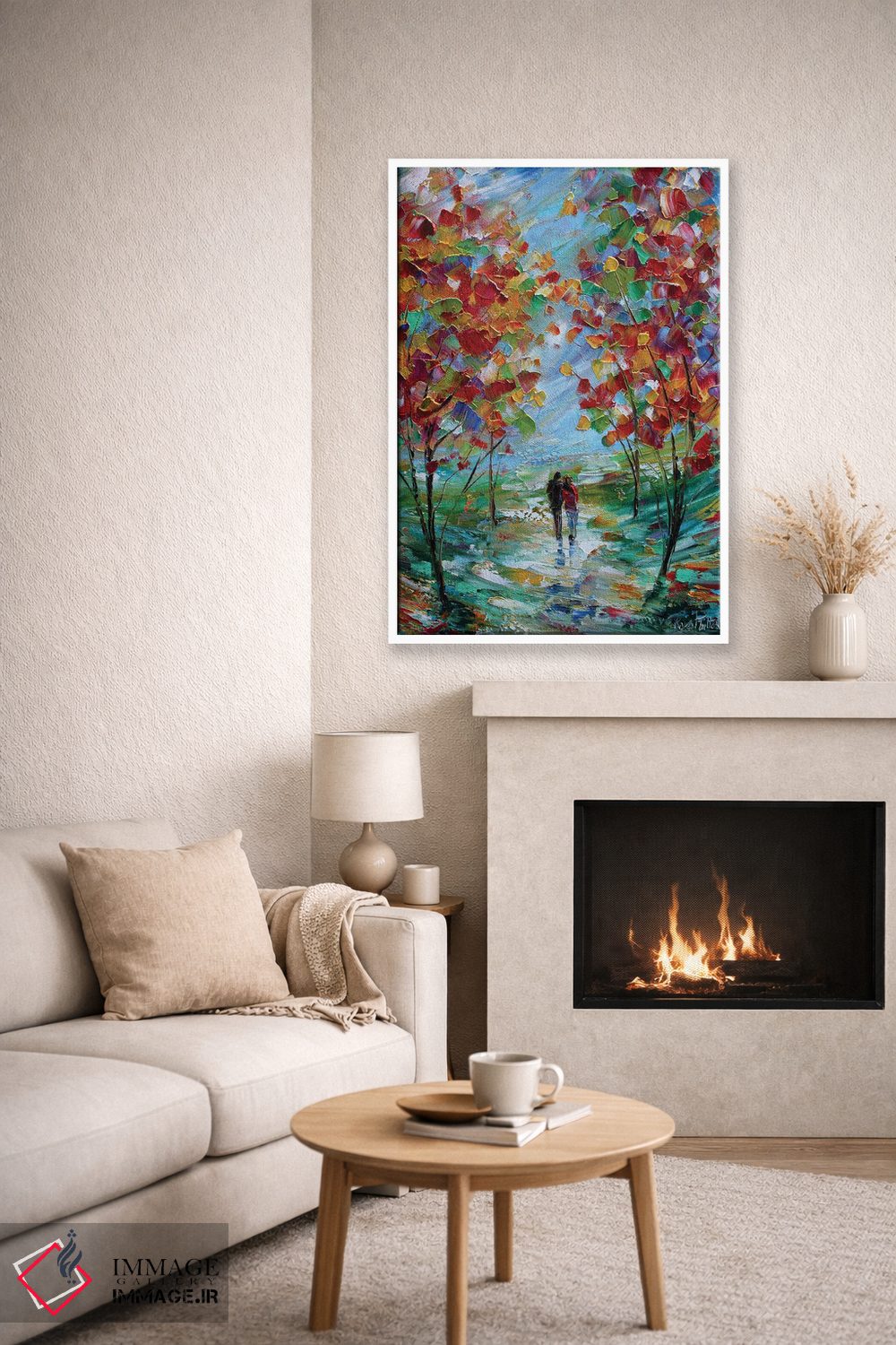 تابلو دکوراتیو عشق رنگارنگ اثر کارن تارلتون - D6W