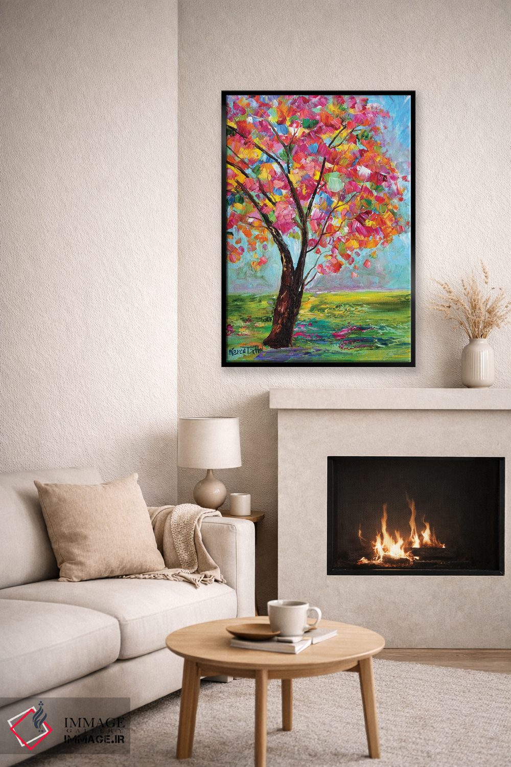 تابلو دکوراتیو درخت بهاری اثر کارن تارلتون - D6B