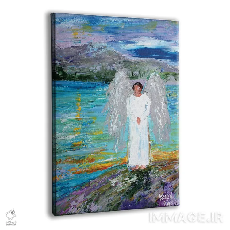 تابلو دکوراتیو فرشته مذکر اثر کارن تارلتون - نمای پرسپکتیو محصول