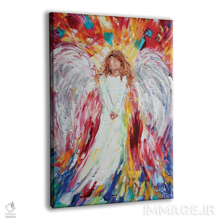تابلو دکوراتیو فرشته شاد اثر کارن تارلتون - نمای پرسپکتیو محصول