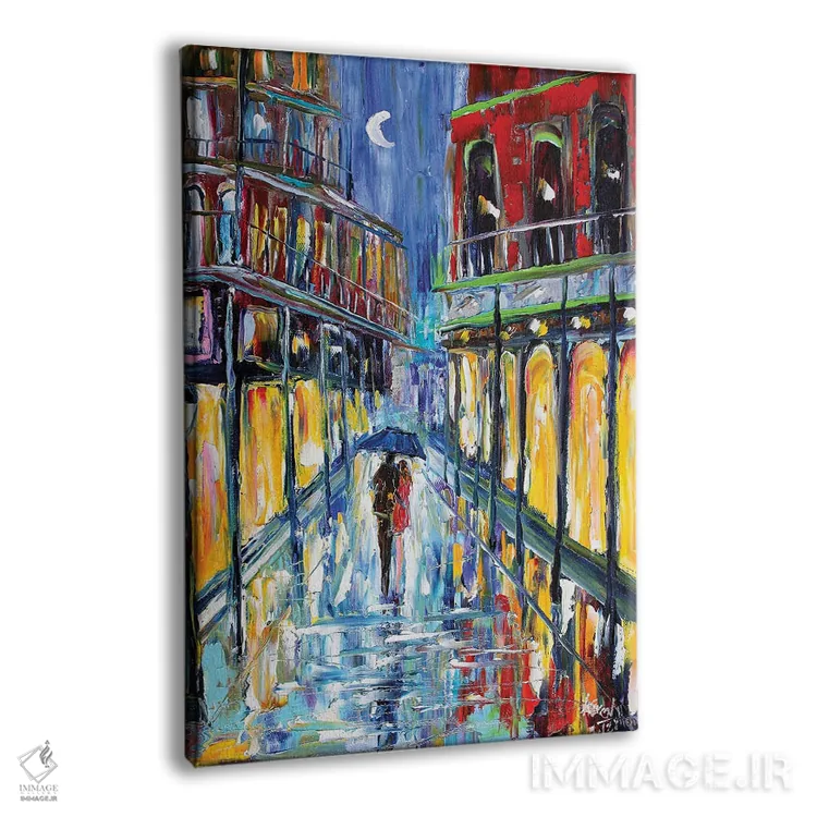 تابلو دکوراتیو ماه نیواورلئان اثر کارن تارلتون - نمای پرسپکتیو محصول