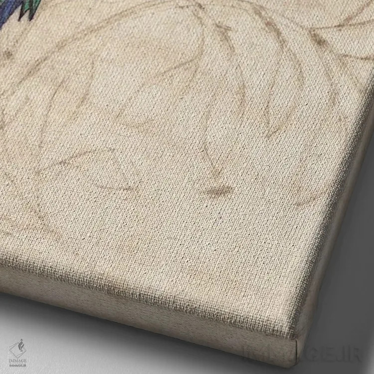 تابلو دکوراتیو شادی اثر کارن سیکیه - نمای نزدیک بافت بوم