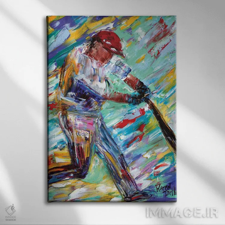 تابلو دکوراتیو گرند اسلم اثر کارن تارلتون - نمای روبهرو روی دیوار