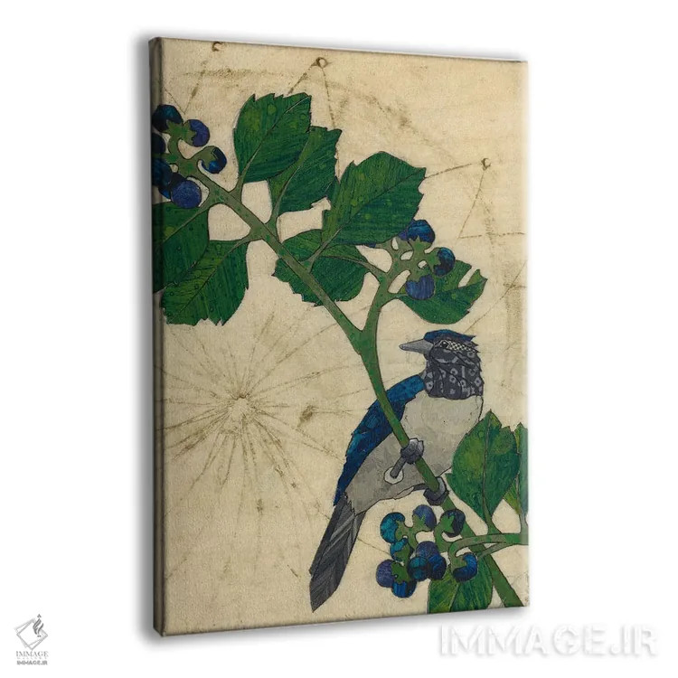 تابلو دکوراتیو پرنده پاییزی اثر کارن سیکیه - نمای پرسپکتیو محصول