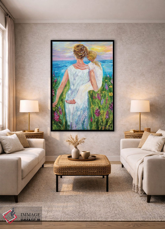 تابلو دکوراتیو مادر و دختر اثر کارن تارلتون - D1B