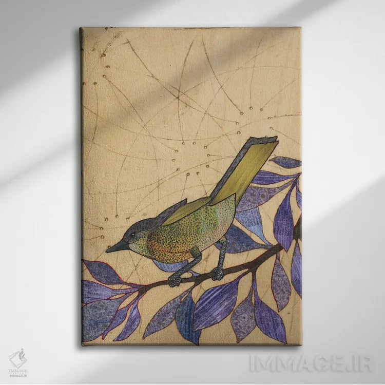 تابلو دکوراتیو دشت سبز اثر کارن سیکیه - نمای روبهرو روی دیوار