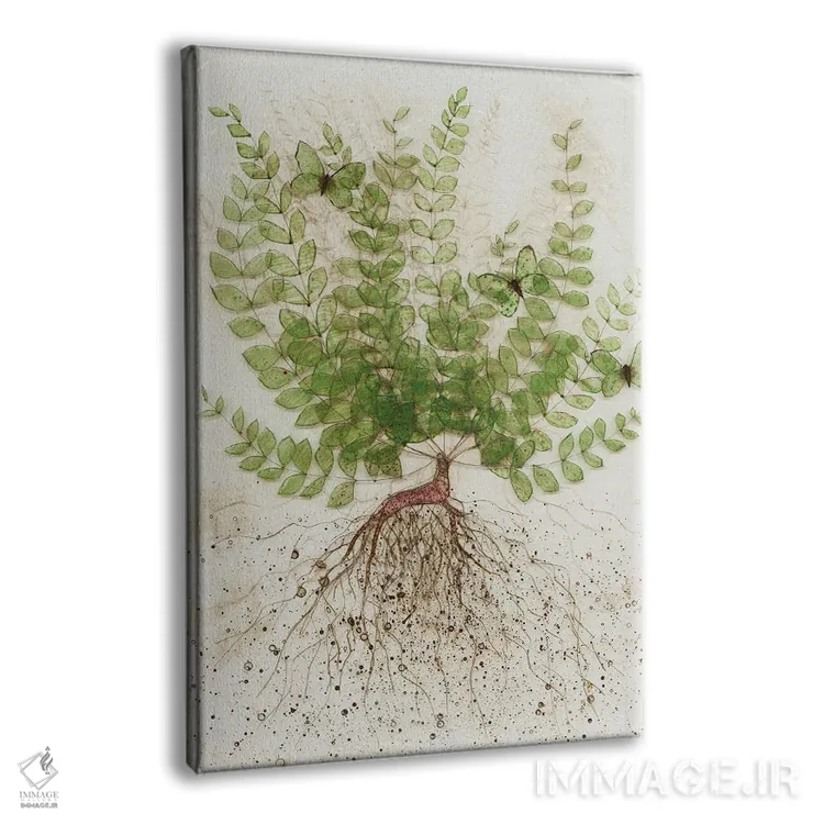 تابلو دکوراتیو ریشه کن شده I اثر کارن سیکیه - نمای پرسپکتیو محصول