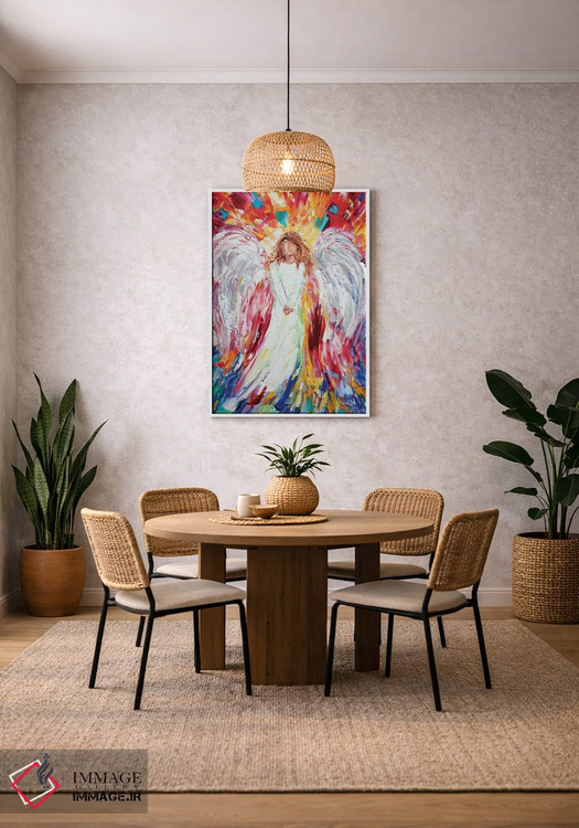 تابلو دکوراتیو فرشته شاد اثر کارن تارلتون - D2W