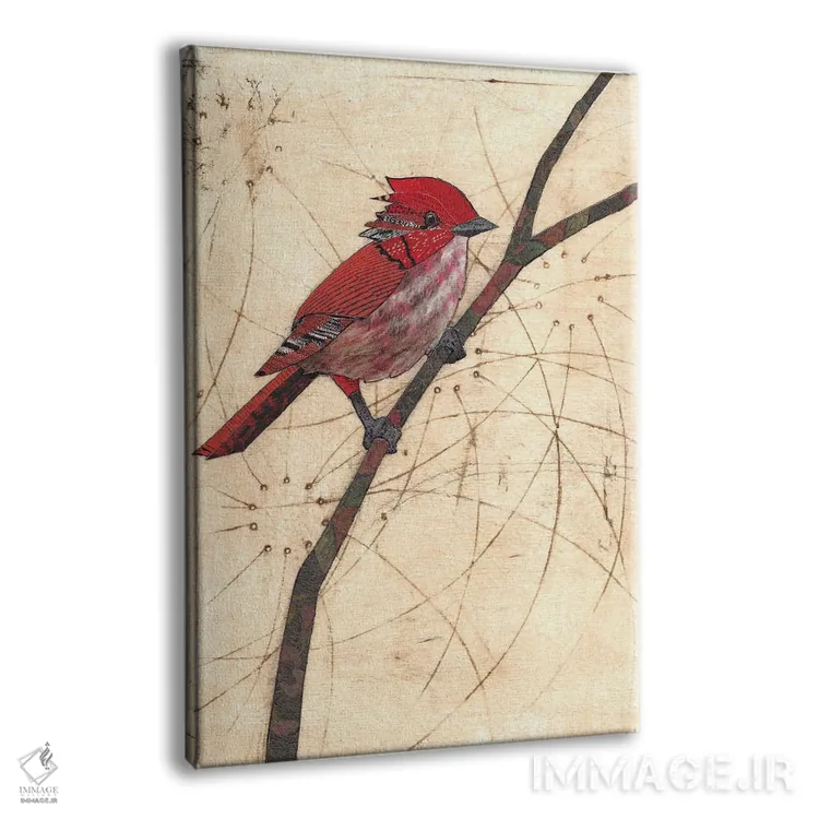 تابلو دکوراتیو اسکارلت اثر کارن سیکیه - نمای پرسپکتیو محصول