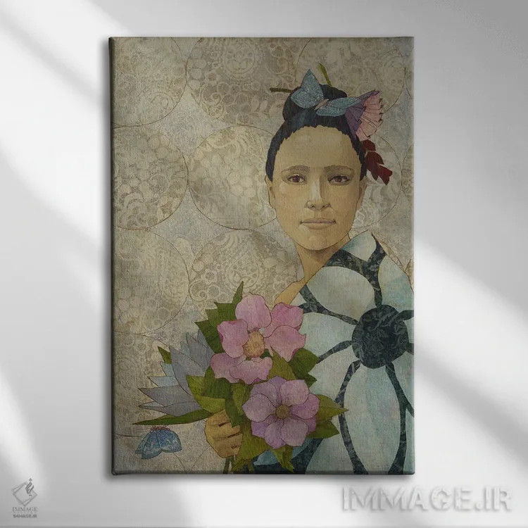 تابلو دکوراتیو مهمانی باغ اثر کارن سیکیه - نمای روبهرو روی دیوار