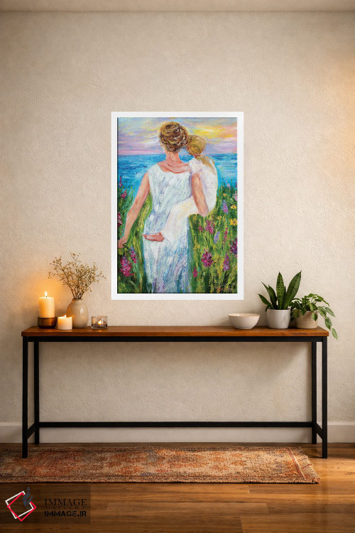 تابلو دکوراتیو مادر و دختر اثر کارن تارلتون - D2W