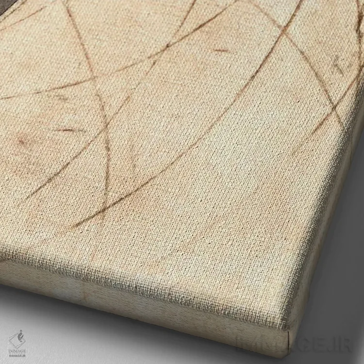 تابلو دکوراتیو اسکارلت اثر کارن سیکیه - نمای نزدیک بافت بوم