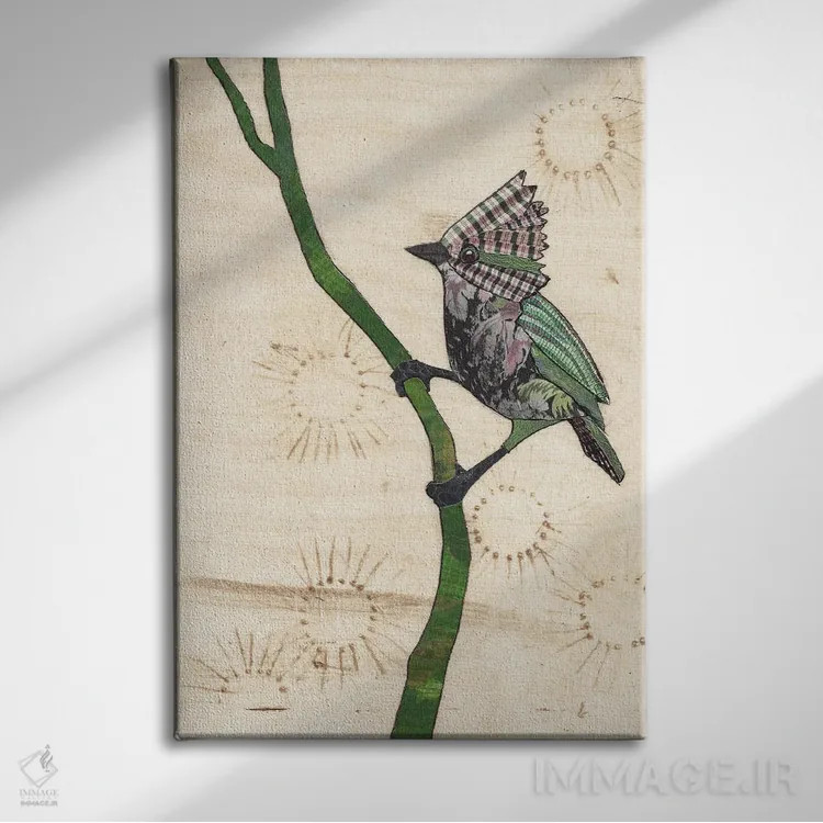 تابلو دکوراتیو سمی اثر کارن سیکیه - نمای روبهرو روی دیوار