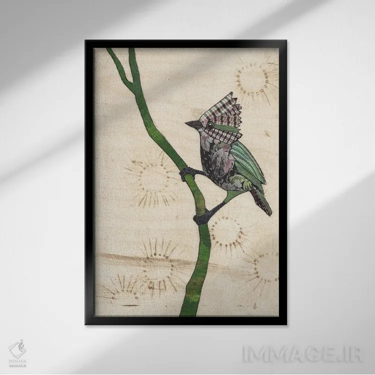 تابلو دکوراتیو سمی اثر کارن سیکیه - نمای قابدار مشکی