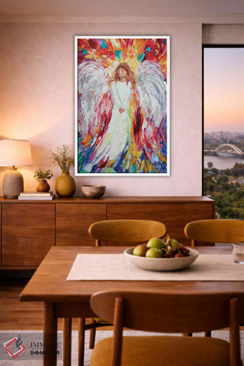 تابلو دکوراتیو فرشته شاد اثر کارن تارلتون - D5W