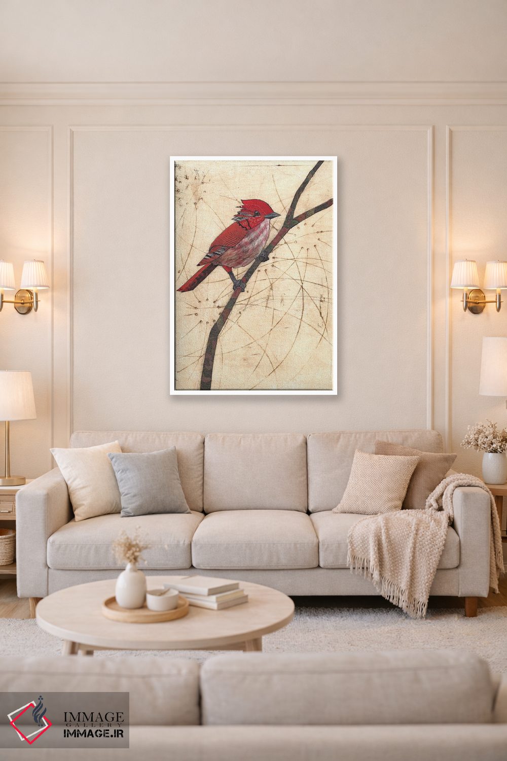 تابلو دکوراتیو اسکارلت اثر کارن سیکیه - D2W