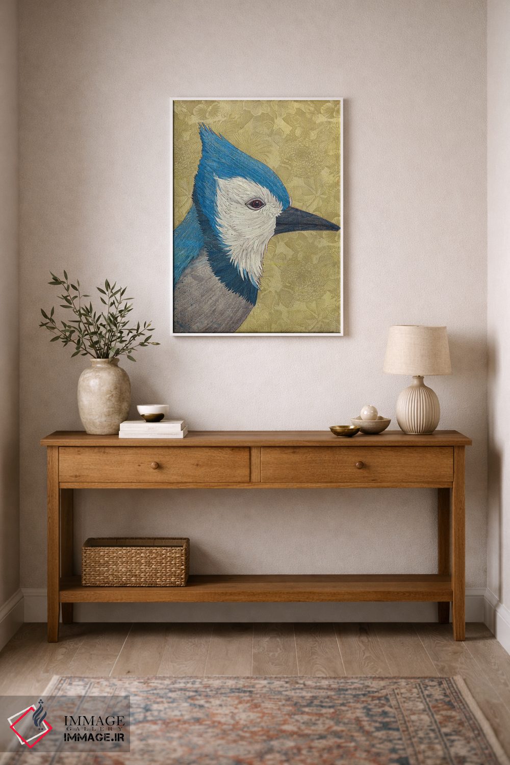 تابلو دکوراتیو جین آبی اثر کارن سیکیه - D1W