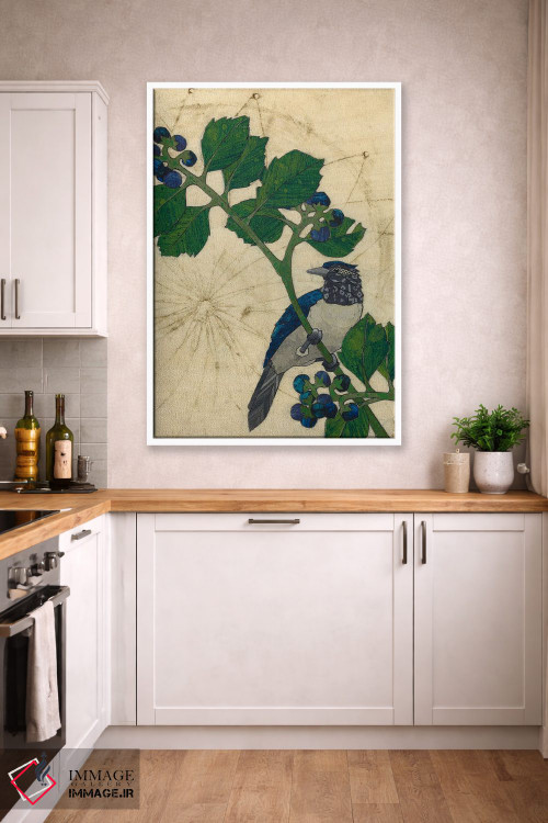 تابلو دکوراتیو پرنده پاییزی اثر کارن سیکیه - D3W