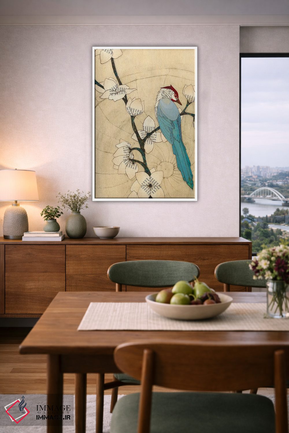 تابلو دکوراتیو پرنده تابستانی اثر کارن سیکیه - D5W